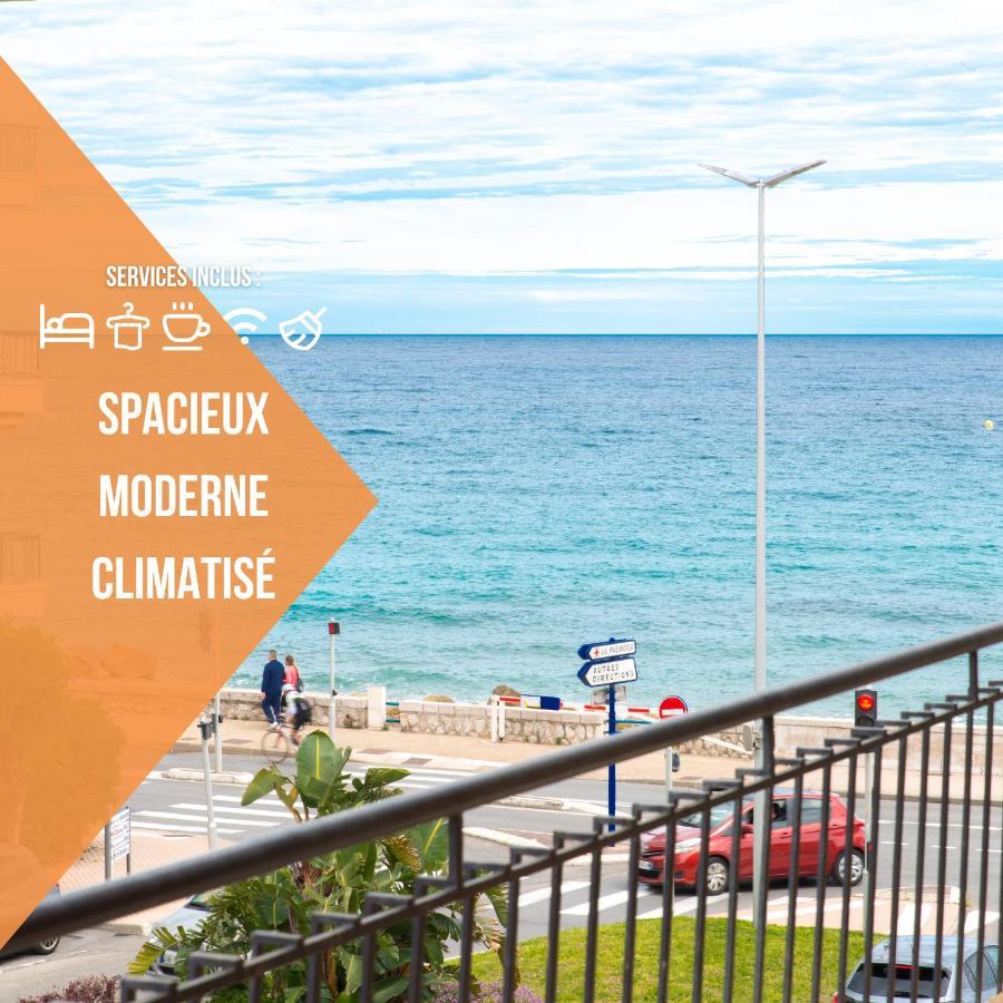 La Perle Bleue - Central - Vue Mer - Wifi Rocabruna Exterior foto